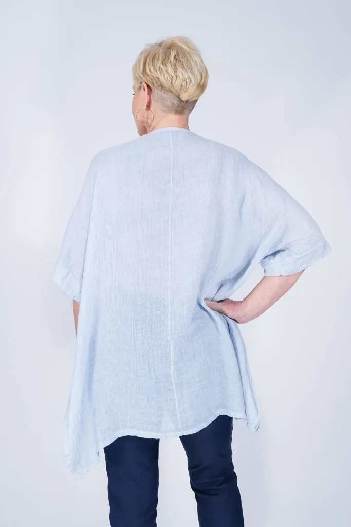 Oaklyn Crinkle Linen Top (BSS137)