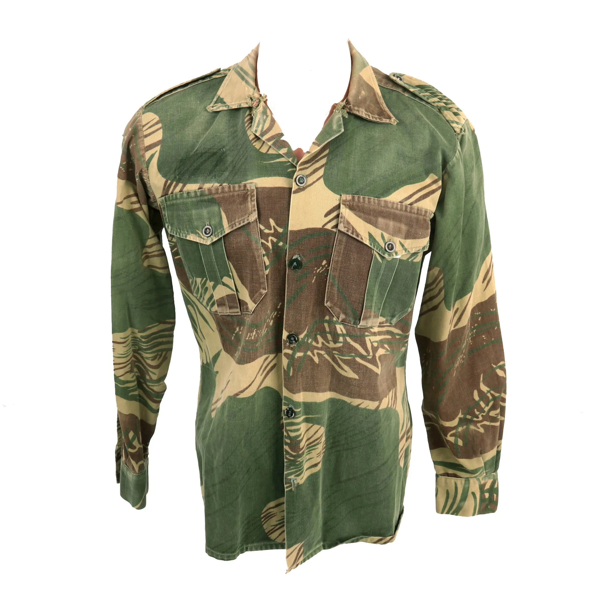 Original Rhodesian Bush War Brushstroke Camouflage Pattern Jacket