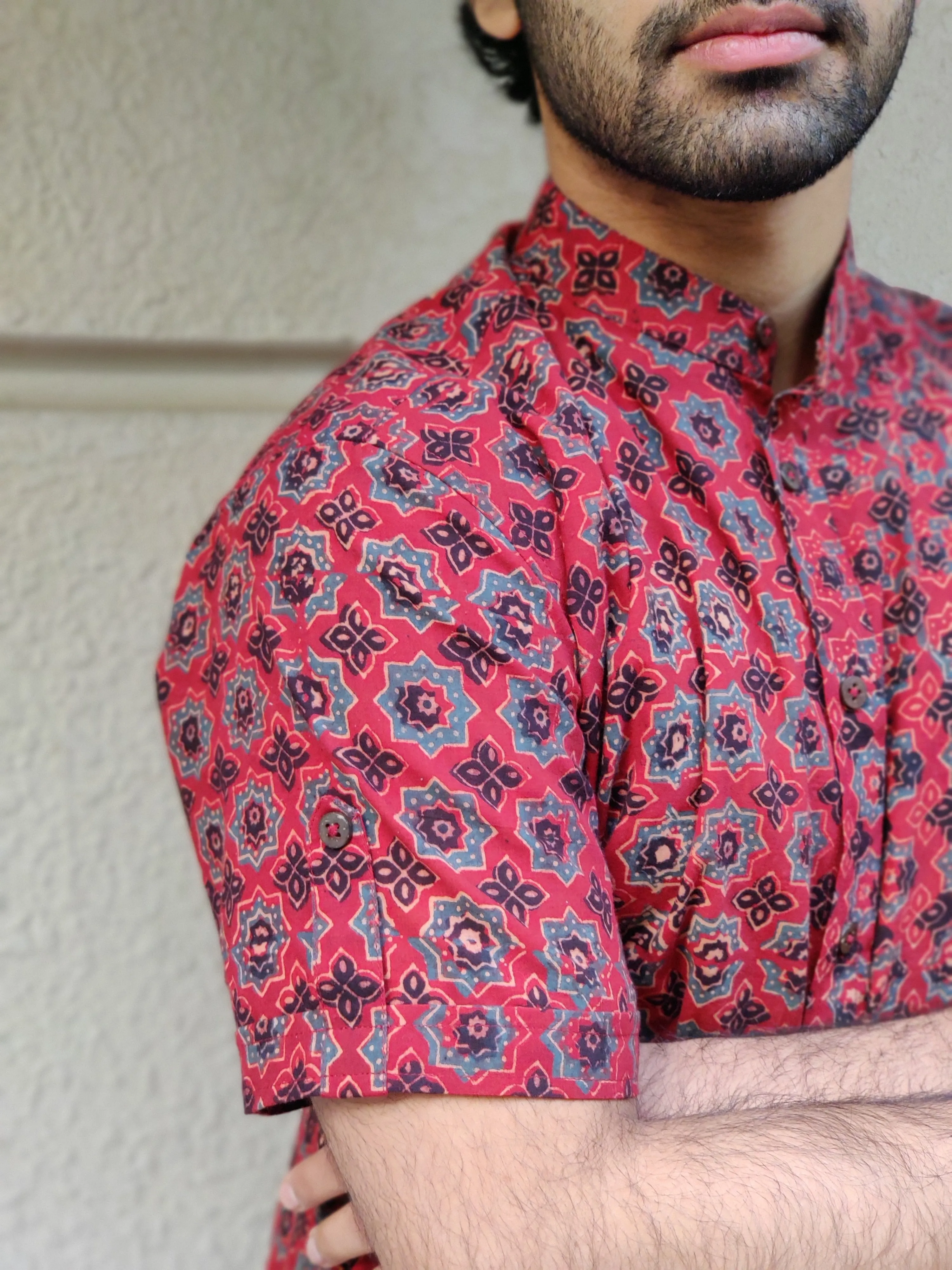 Pondy Ajrakh Shirt (Colours available)