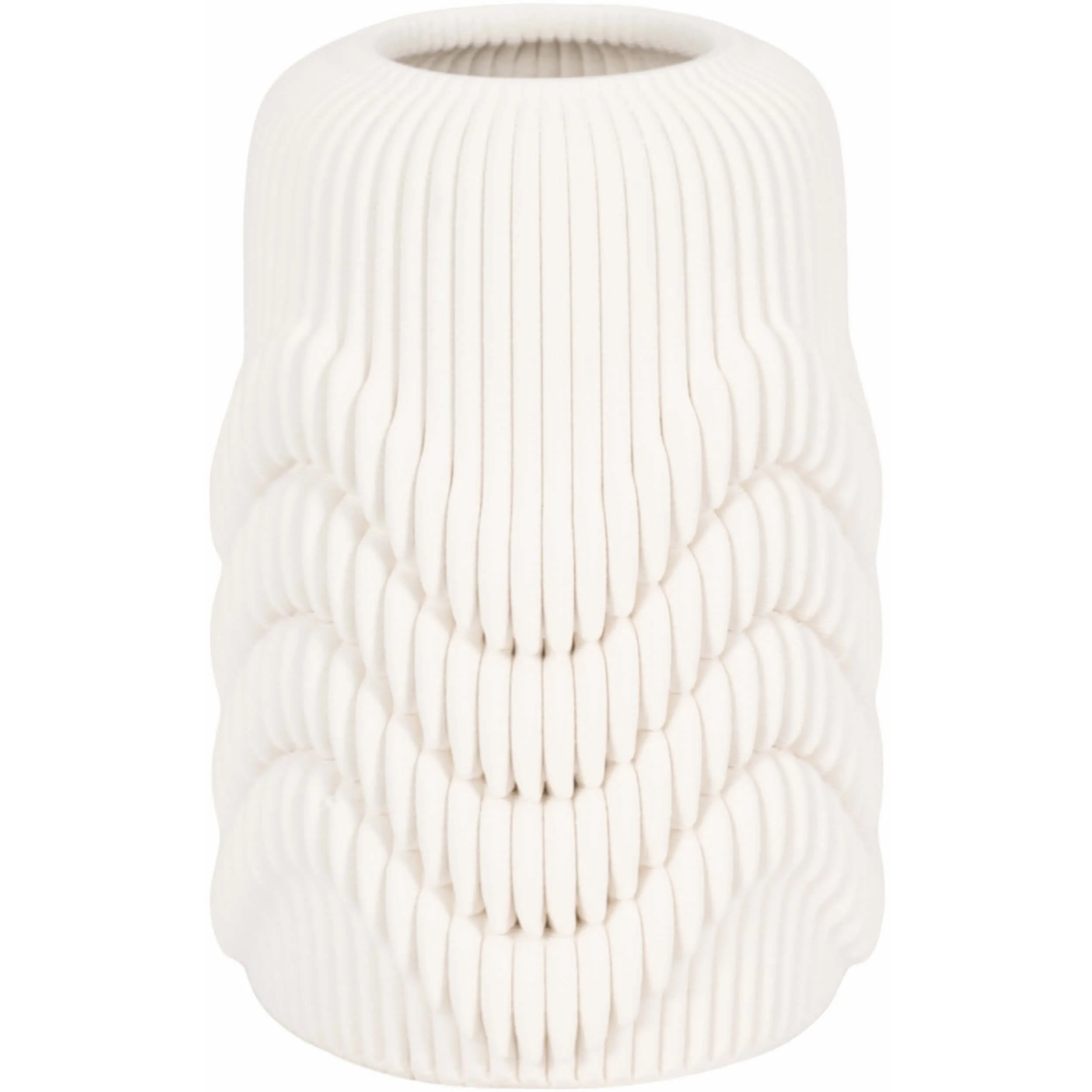 Providence 3D Printed Vase, Ivory