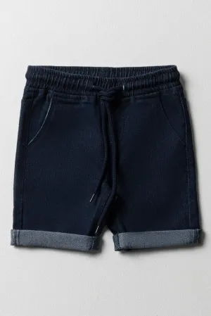 Pull On Shorts Dark Blue