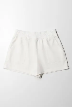 Pull On Shorts White Alyssum