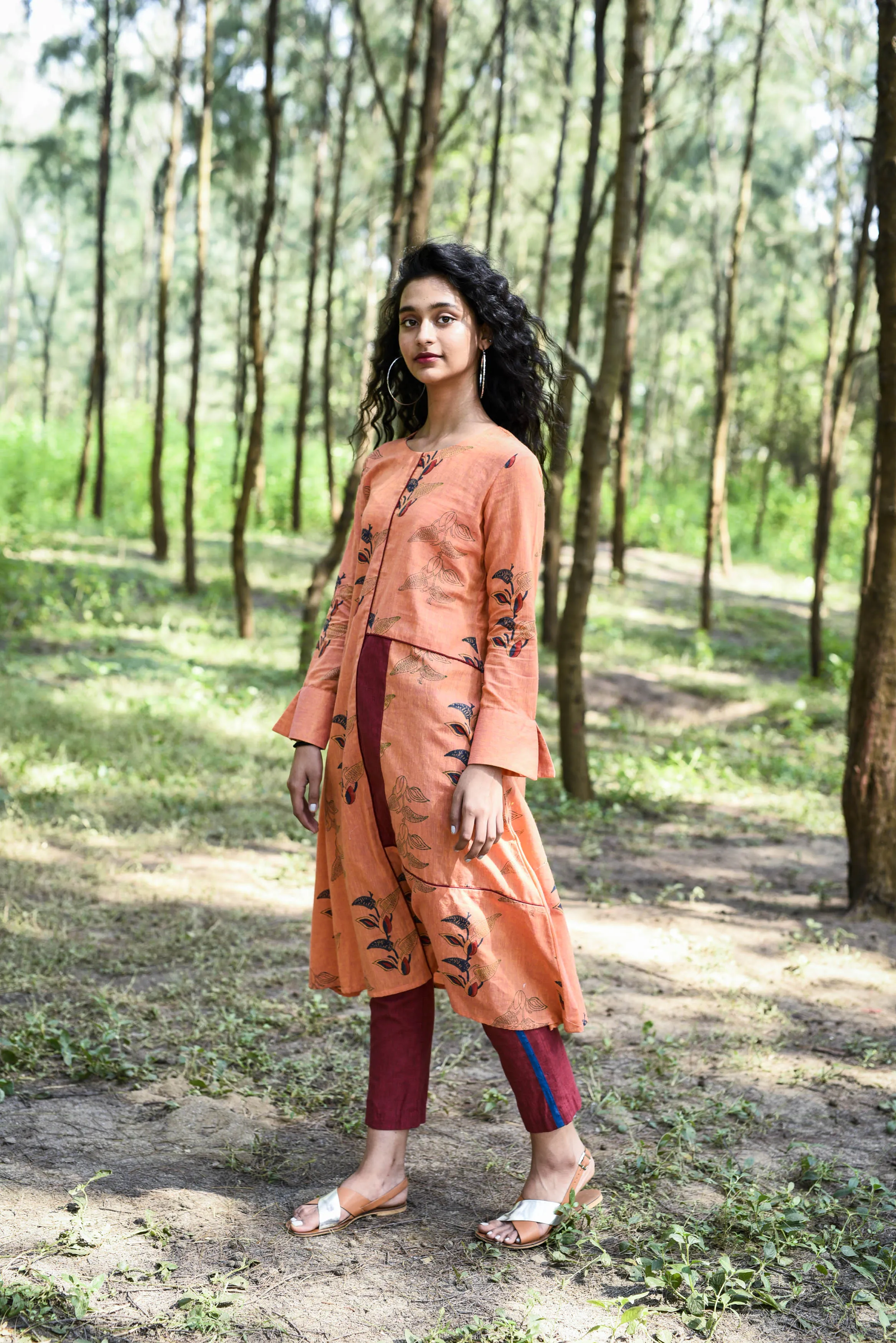 PUMPKIN ORANGE PARO KURTA