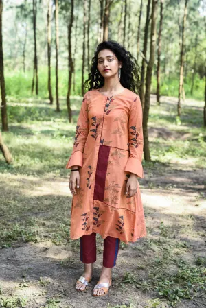 PUMPKIN ORANGE PARO KURTA