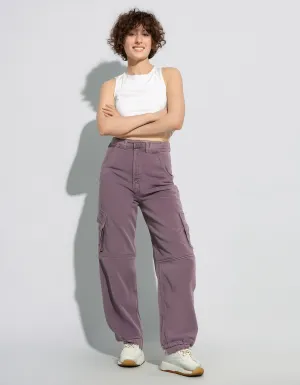 Purple Cargo Pants