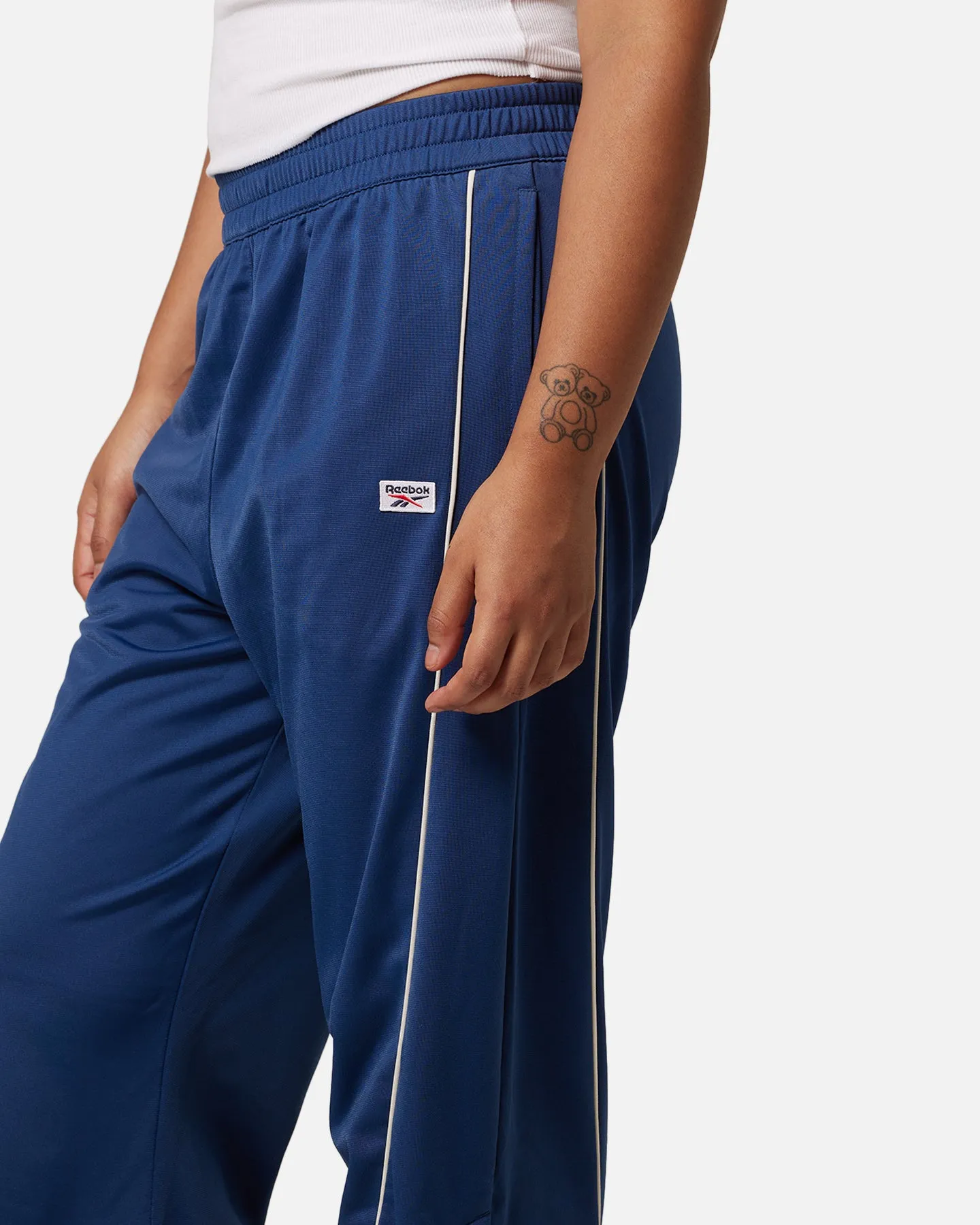 Reebok Women's Court-Side Basketball Track Pants Uniform Blue