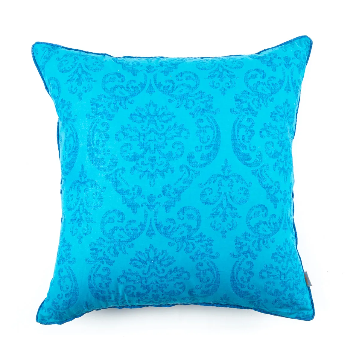 Reversible Printed Voile Quilted Cushion Cover