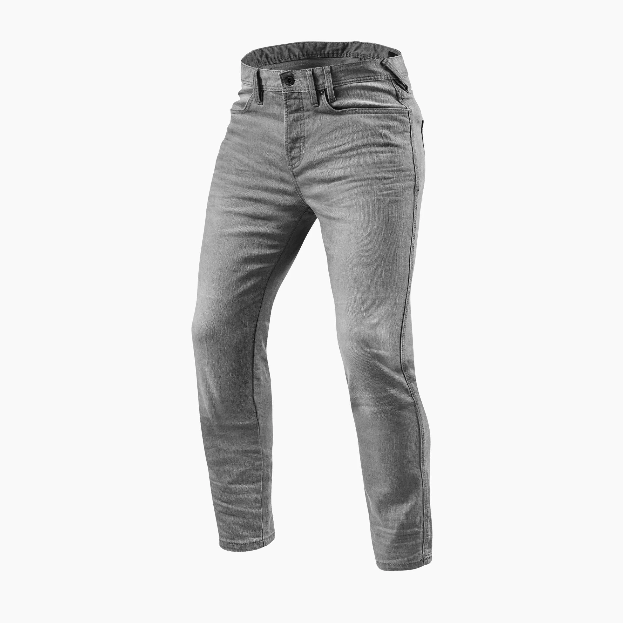 REV'IT! Men's Piston SK Jeans Light Grey Wash