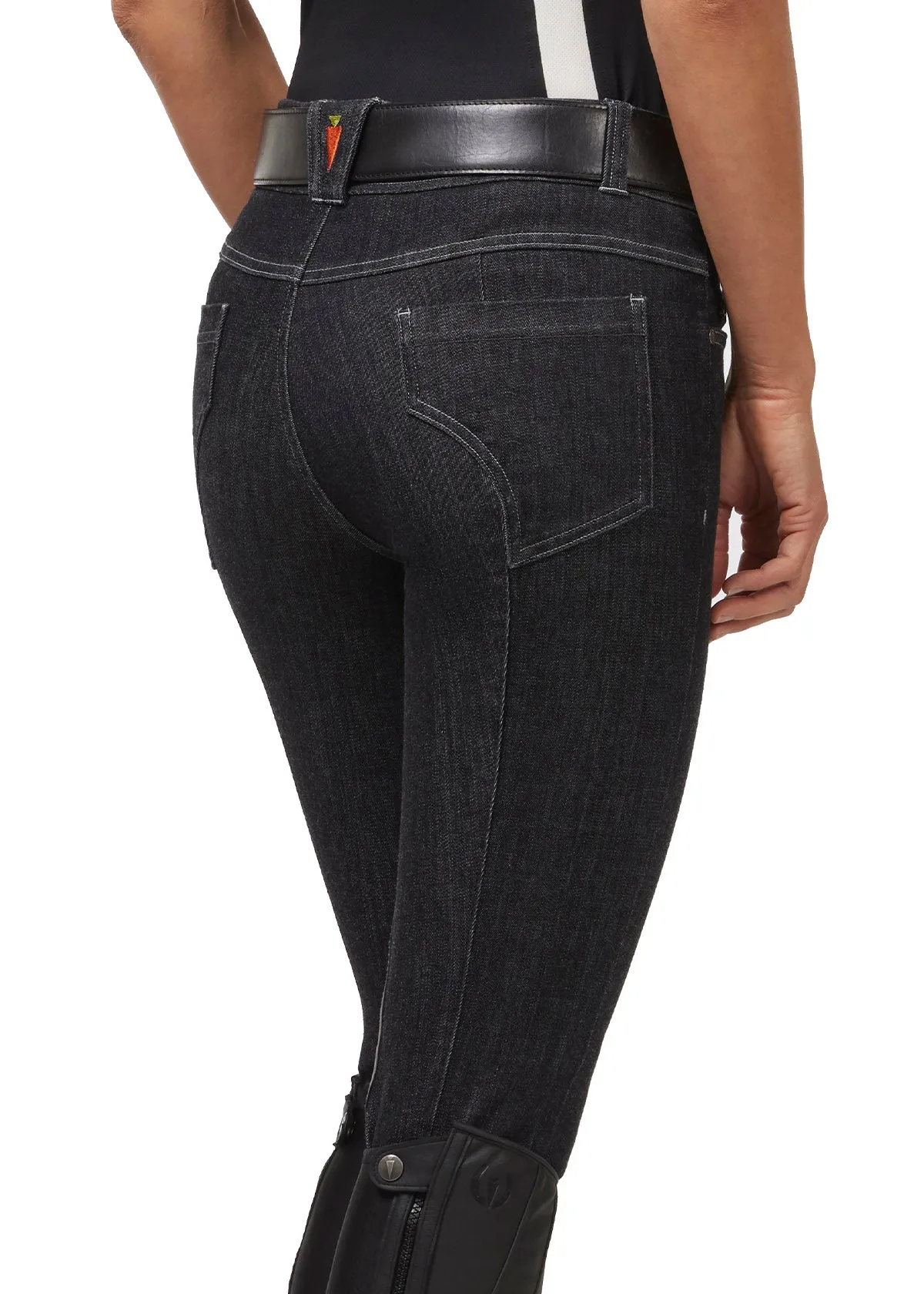 Stretch Denim Knee Patch Riding Breech