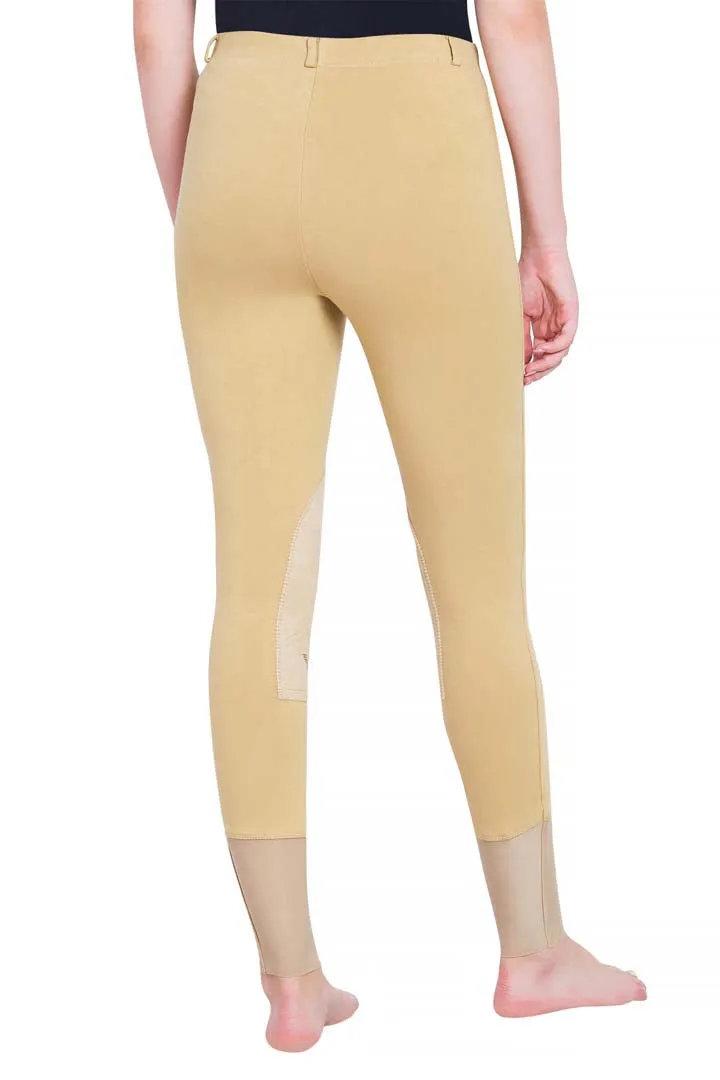 TuffRider Ladies Starter Lowrise Pull-On Knee Patch Breeches