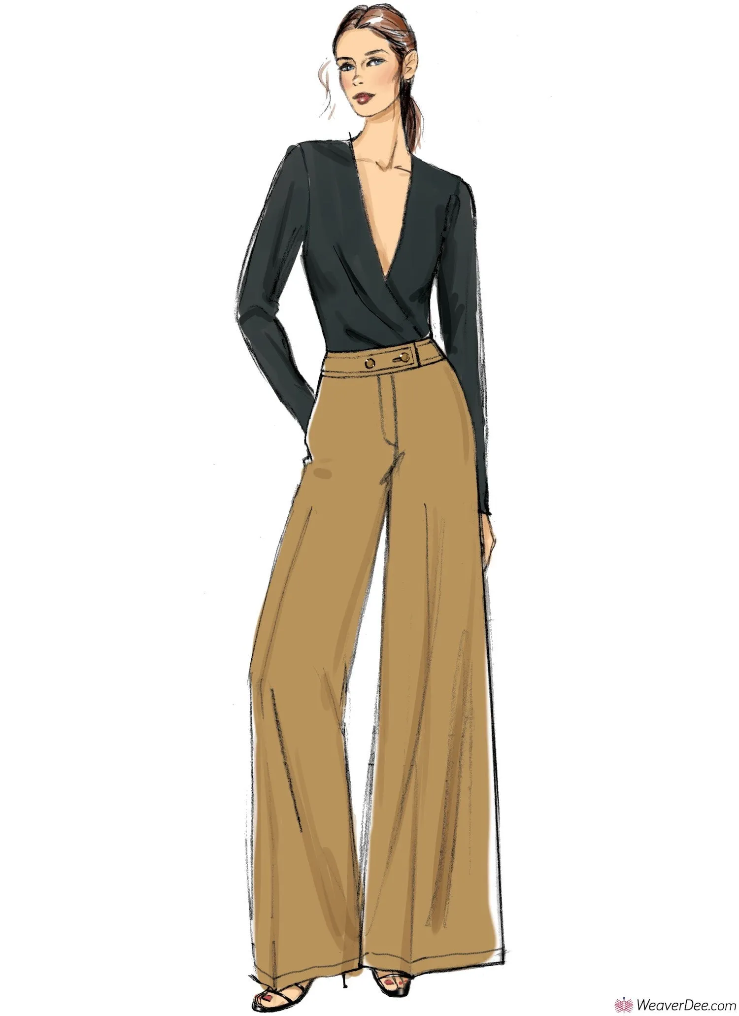 Vogue Pattern V9361 Misses' / Misses' Petite Trousers