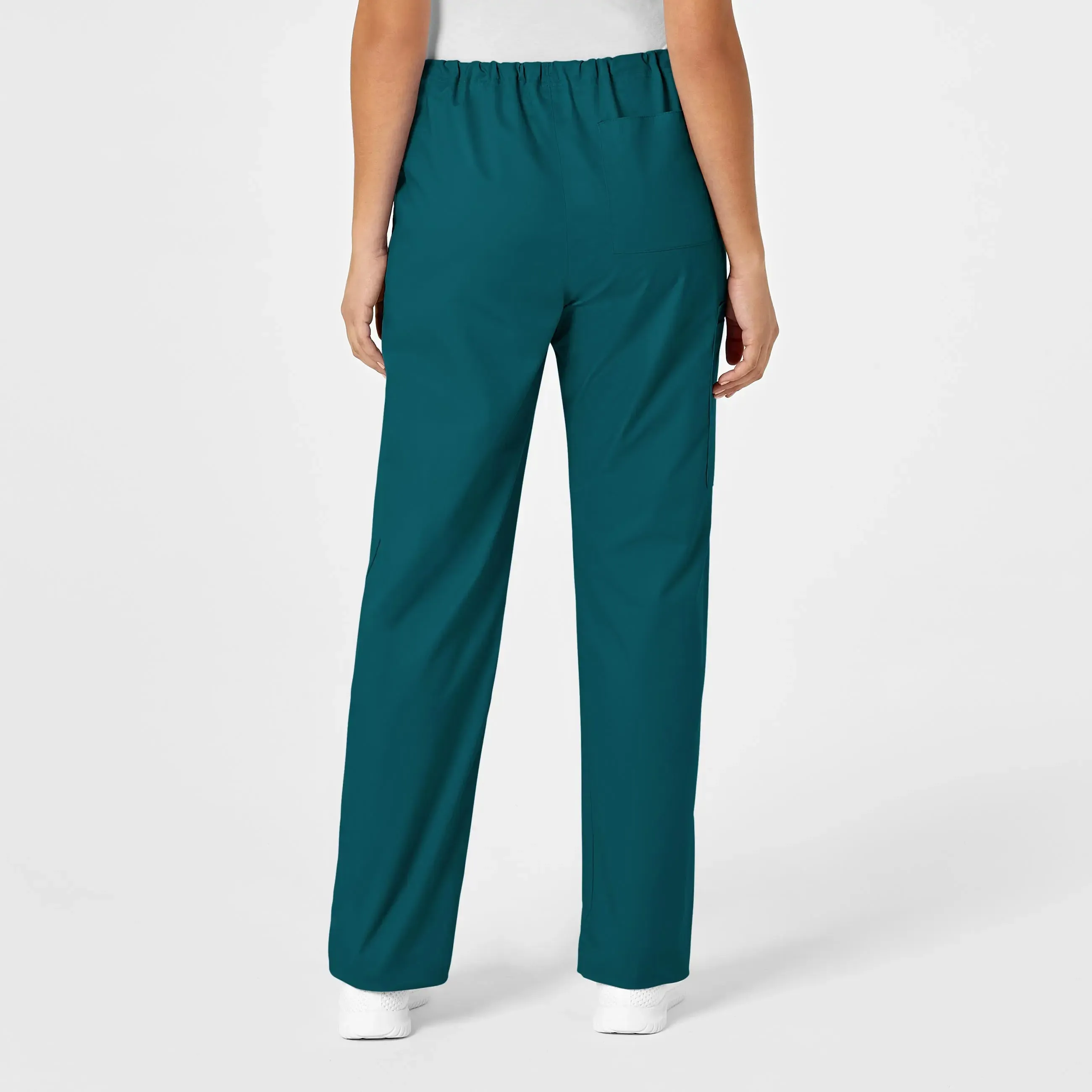 Wink Unisex Drawstring Cargo Scrub Pant - Caribbean Blue