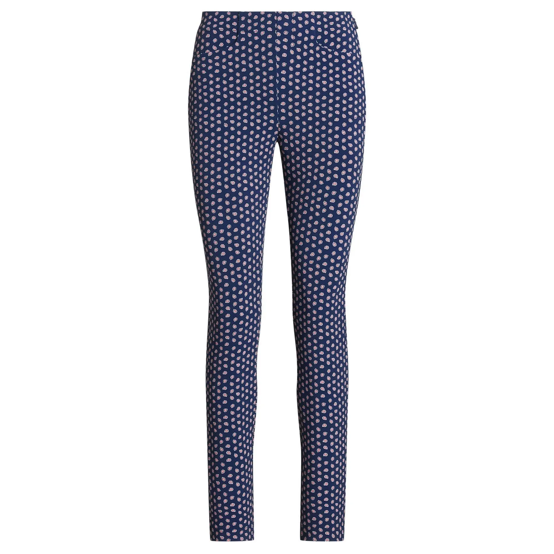 Womens Slim Fit Geo-Print Stretch Pant Preppy Foulard - SS23