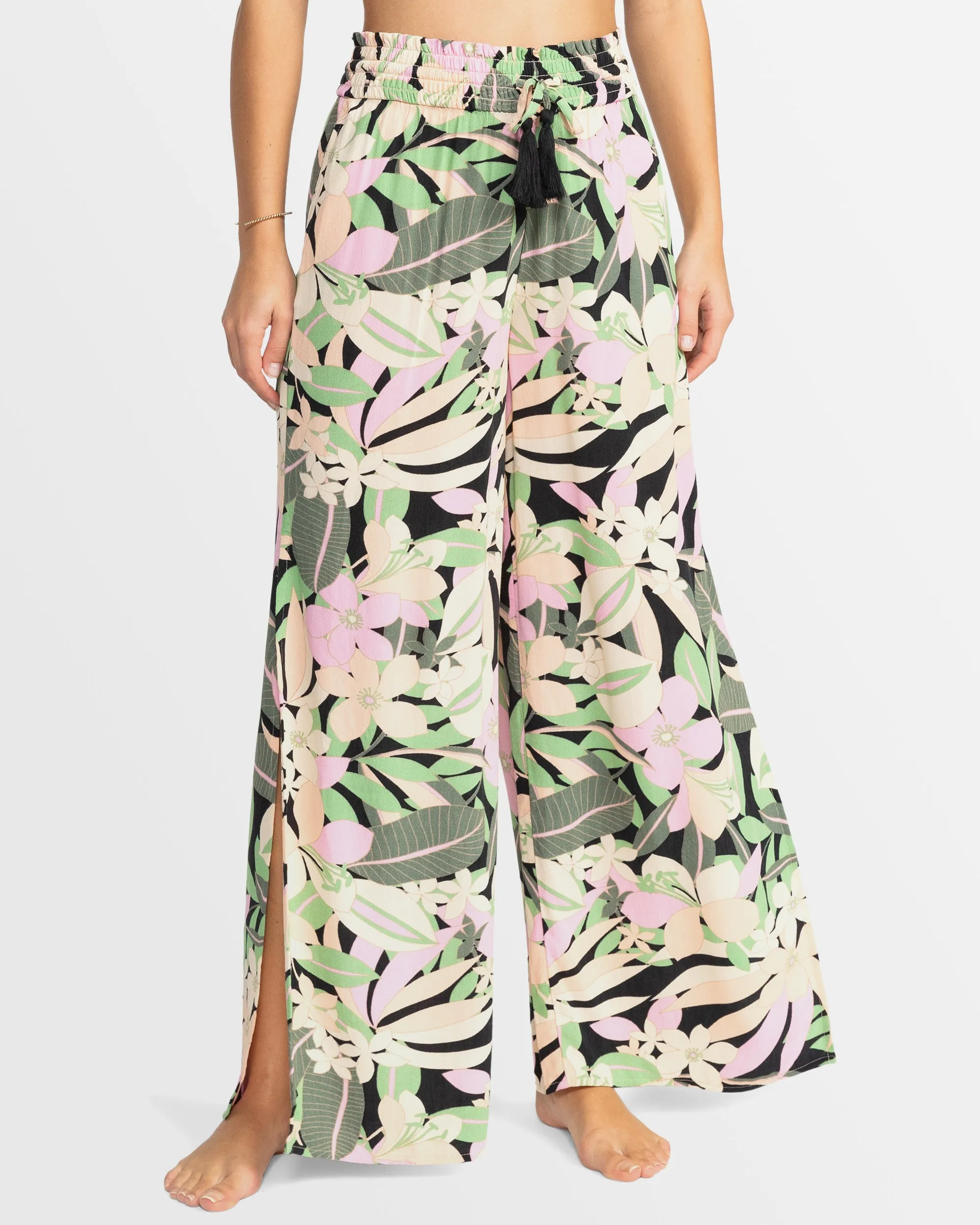 Womens Tropical Rhythm Long Length Beach Trousers